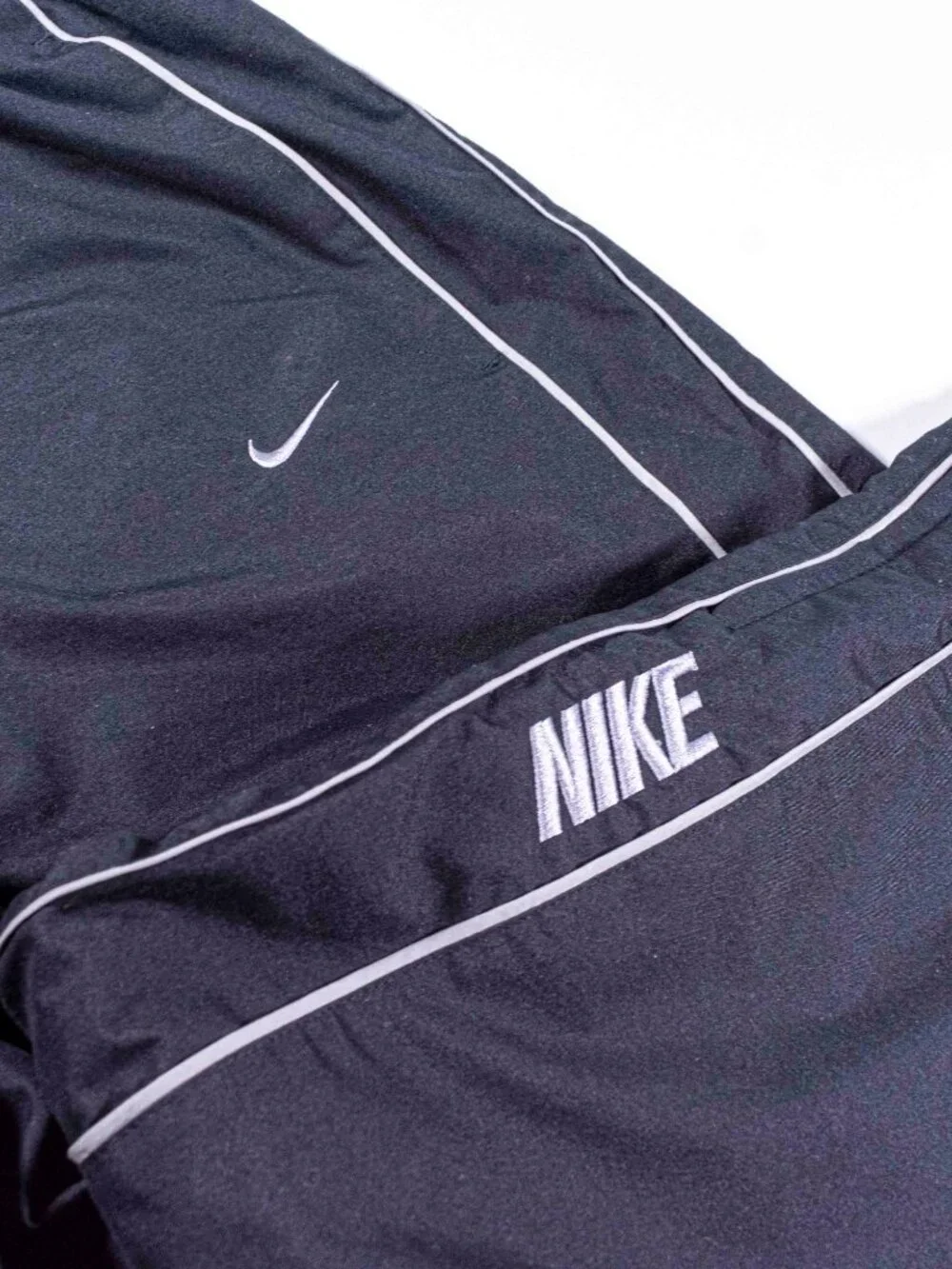 Vintage Y2K Nike Spell Out Windbreaker Pants Mens XL Baggy Wide Leg Track Jogger